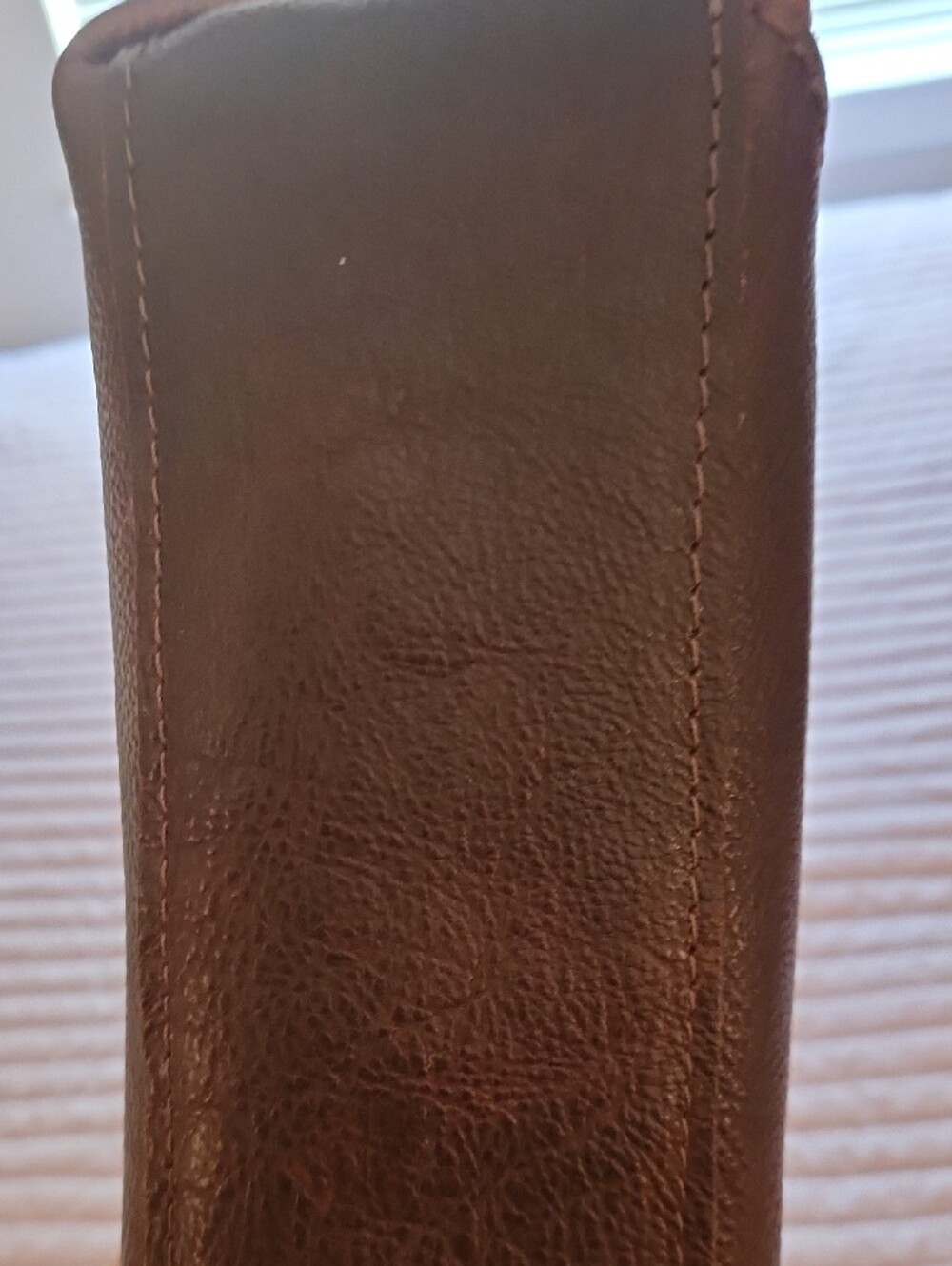Portland Leather Shoulder Bag in Dark Brown Coldbrew Color Small Naomi - Picture 10 of 12